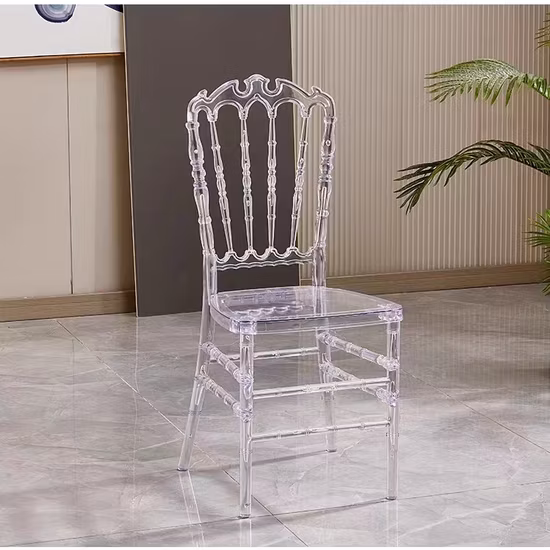 Banquet acrylique cristal clair salle à manger de mariage Chiavari Crown Chair
