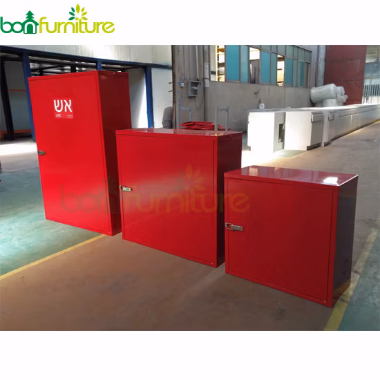 Cabinet d'incendie en acier d'Israël/Cabinet d'enrouleur de tuyau d'incendie en métal 80*80*30