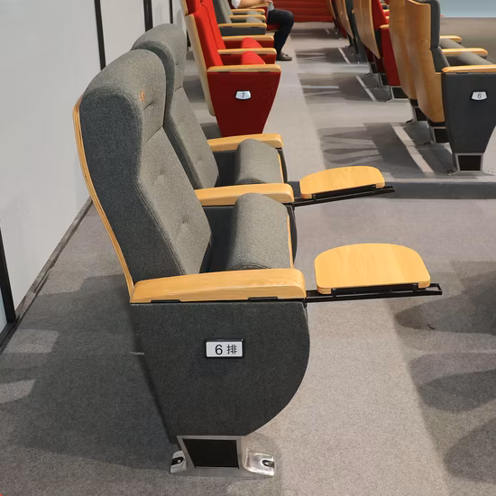 Chaise d'auditorium de théâtre de cinéma de salle de conférence d'église d'école d'étudiant de classe en aluminium
