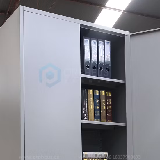 Armoire de rangement de fichiers en métal pour bureau à domicile, meuble de classement en acier à Double porte pleine hauteur avec porte battante