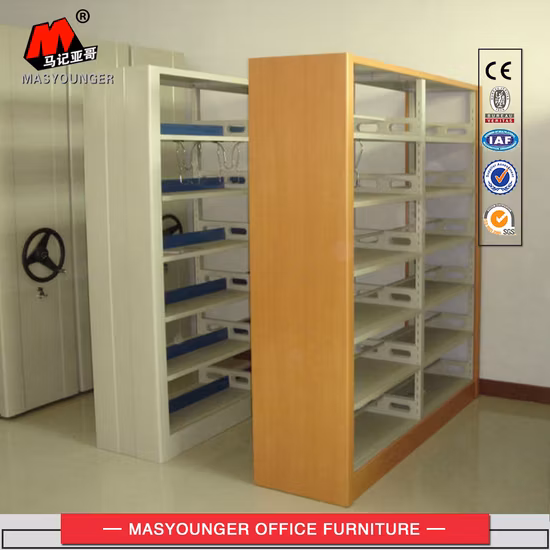 Étagère de livre Steel-Wood de meubles de bibliothèque de meilleur prix d'usine