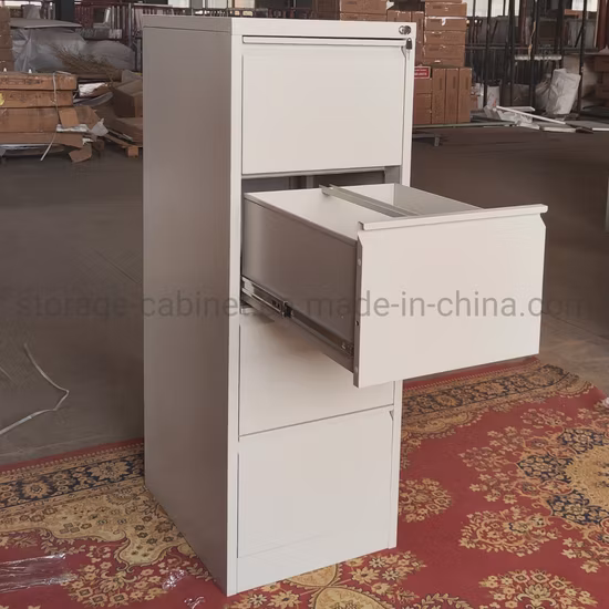 Classeur vertical de bureau en acier à 4 tiroirs